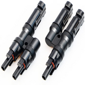 ALLPOWERS Solar connector Branch Y type Connectors in Pair MMF+FFM for Parallel Connection Between Solar Panels