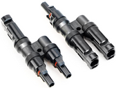 ALLPOWERS Solar connector Branch Y type Connectors in Pair MMF+FFM for Parallel Connection Between Solar Panels