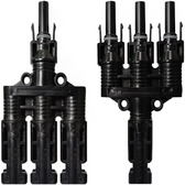 ALLPOWERS Solar Panel T Branch Connectors Solar Panel Parallel Connectors 1 to 3 Solar Connectors Plug Tool Kit