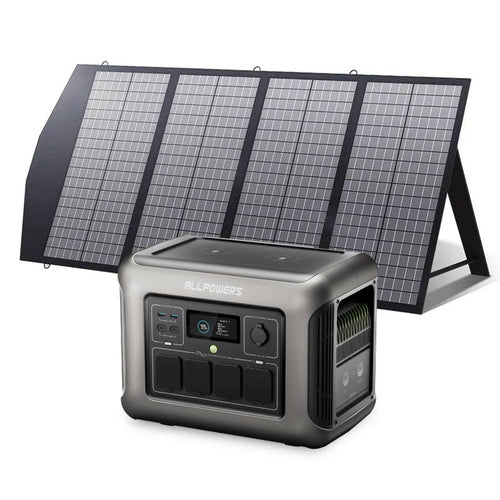 ALLPOWER R1500 LITE + 140W Solar Panel | 1600W Solar Generator Kit