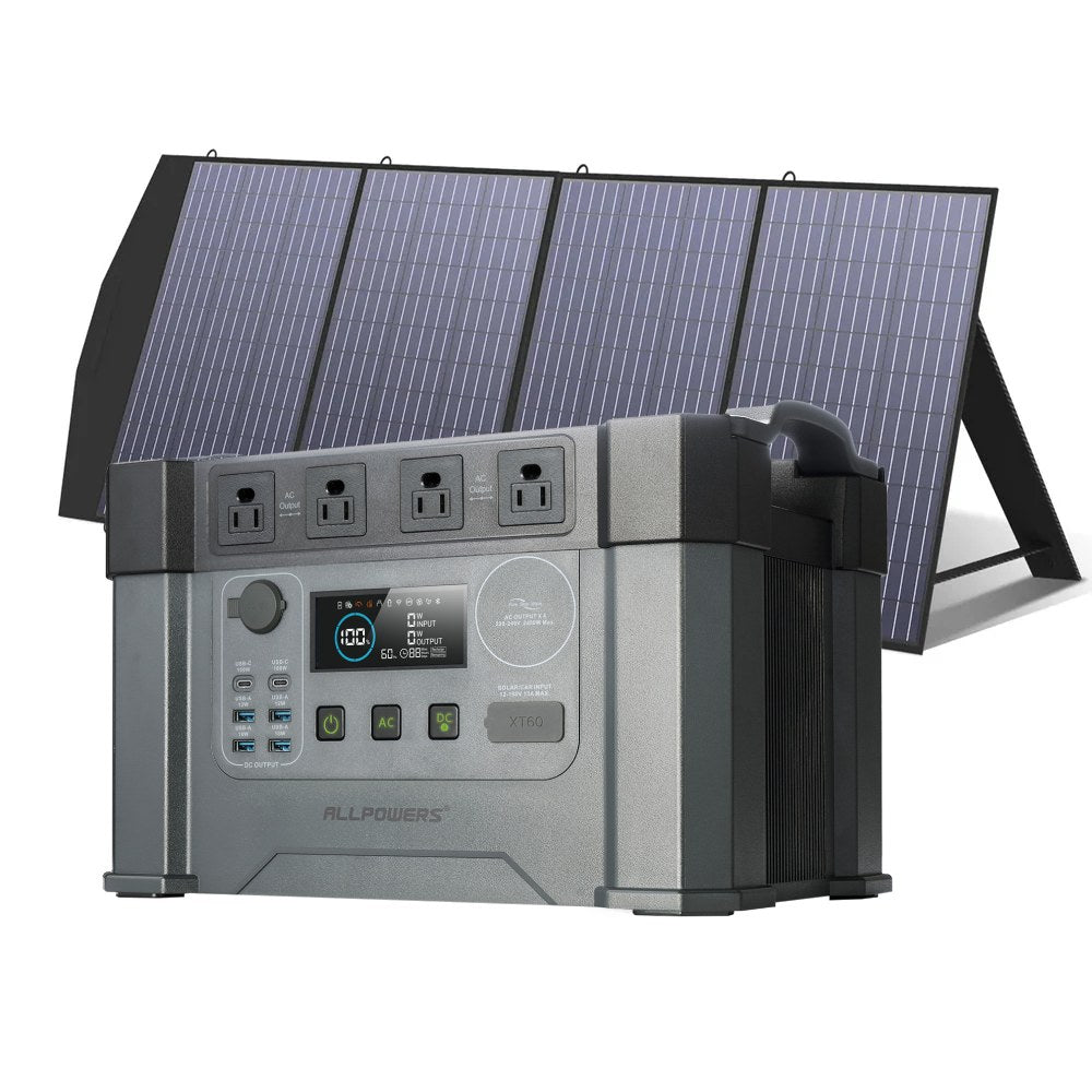 ALLPOWERS S2000 Pro + 200W Solar Panel | 2400W Solar Generator Kit