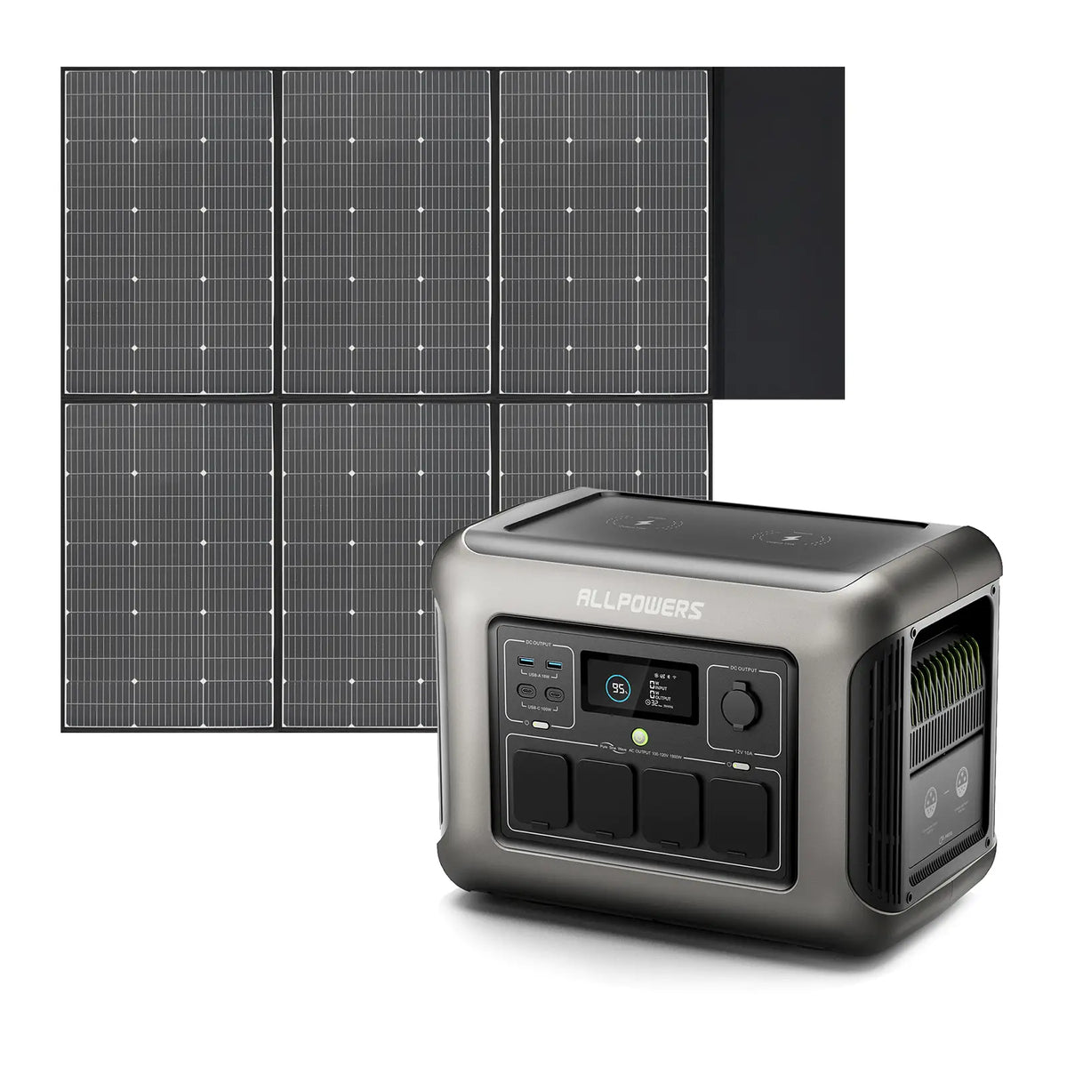 ALLPOWERS R1500 LITE + 600W Solar Panel | 1600W Solar Generator Kit
