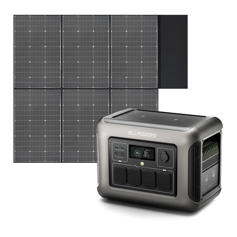 ALLPOWERS R1500 LITE + 600W Solar Panel | 1600W Solar Generator Kit