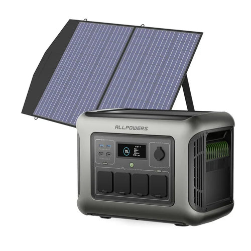 ALLPOWER R1500 LITE + 100W Solar Panel | 1600W Solar Generator Kit