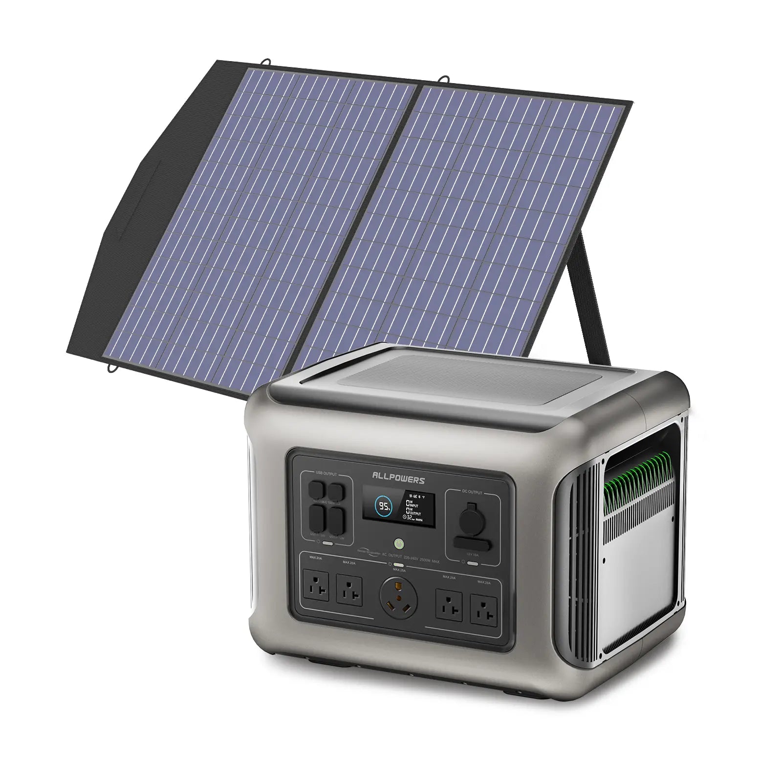 ALLPOWER R2500 Plus + 100W Solar Panel | 2500W Solar Generator Kit