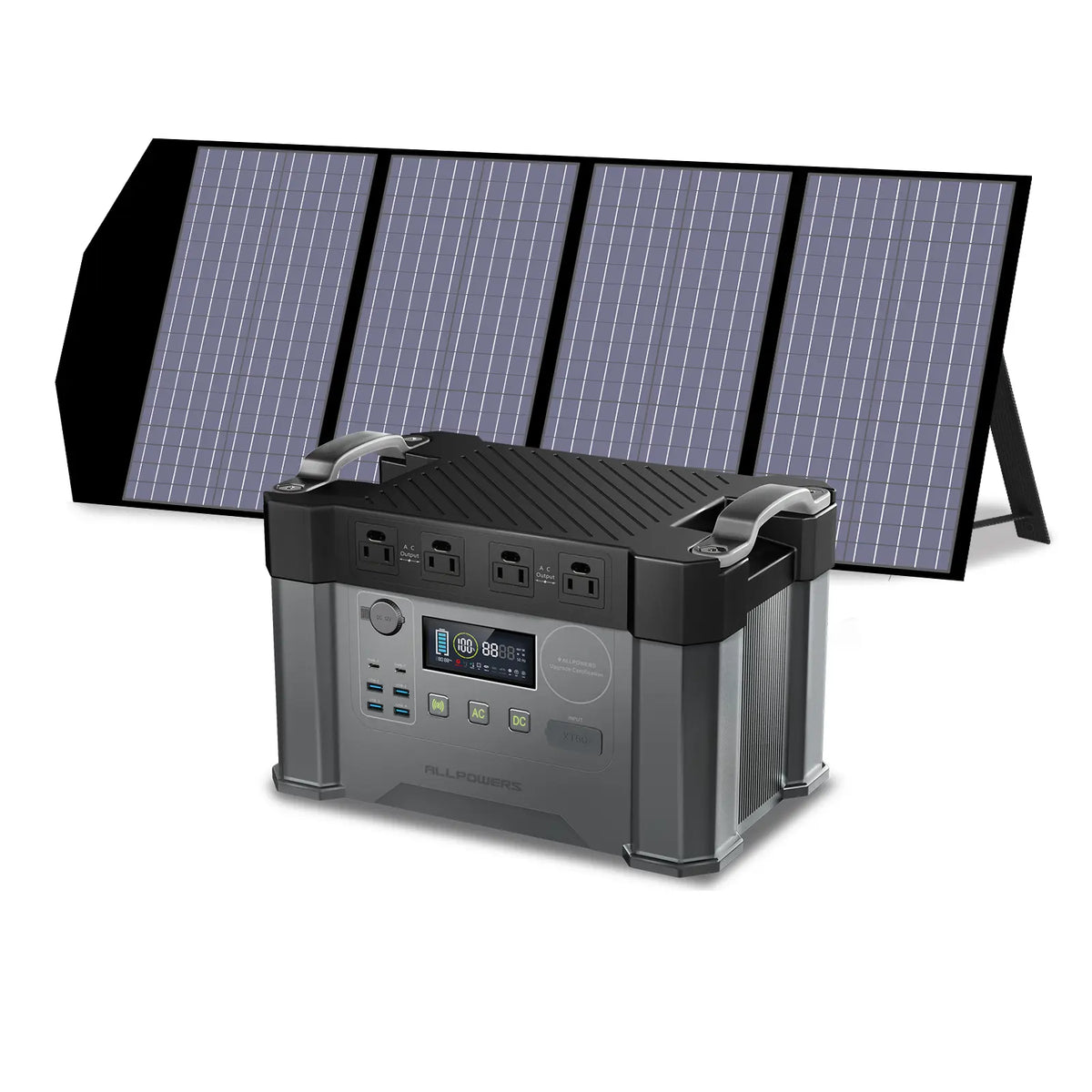 ALLPOWERS S2000 Pro + 140W Solar Panel SP029 | 2400W Solar Generator Kit