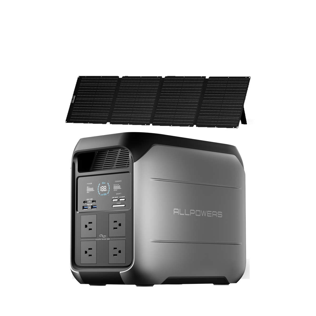 ALLPOWERS 1800W Solar Generator P1800 1024Wh with 200W Solar Panel