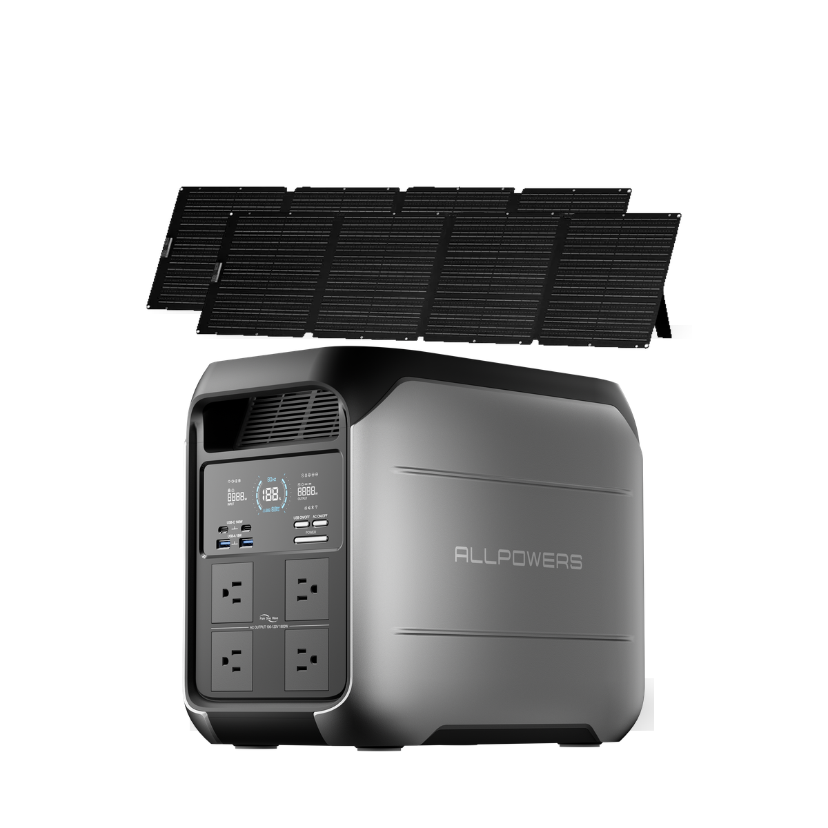 ALLPOWERS 1800W Solar Generator P1800 1024Wh with 200W Solar Panel