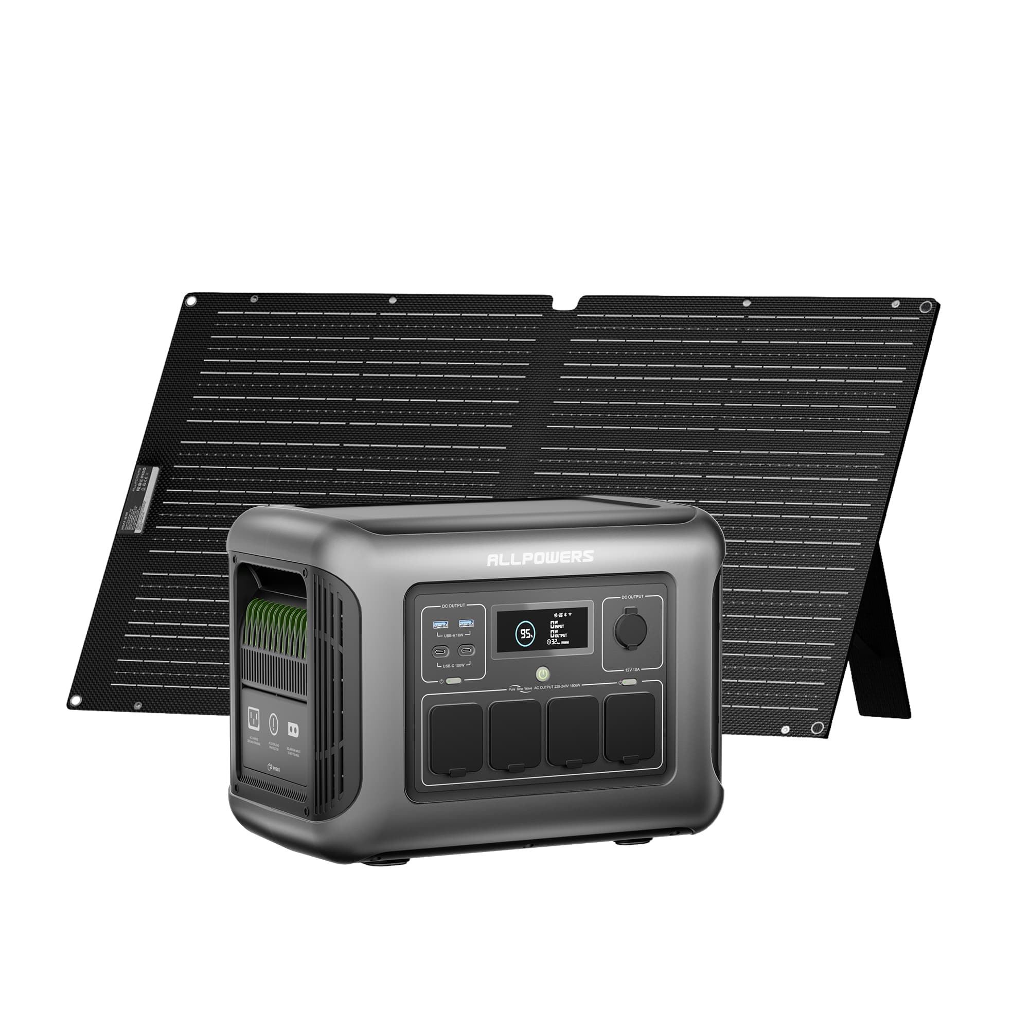 ALLPOWER R1500 LITE + 100W Solar Panel | 1600W Solar Generator Kit